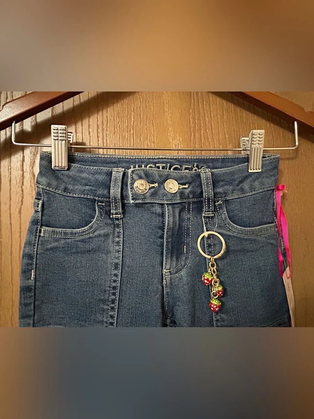 Justice Girl's Cargo Flare w/ Keychain